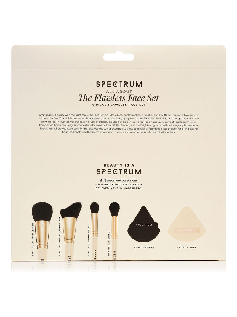 Spectrum Collections flawless face brush set 6 piece (British brand)