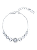 Karen Millen Crystal Flow Bracelet Silver Tone, UK version