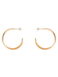 Karen Millen gold tone textured twist hoop earrings, UK version