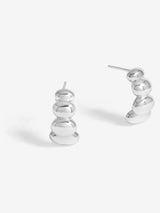 Next Simply Silver Polished Graduated Pebble Stud Earrings Sterling Silver Stud Earrings 10mm x 20mm- Buy online at McGrocer