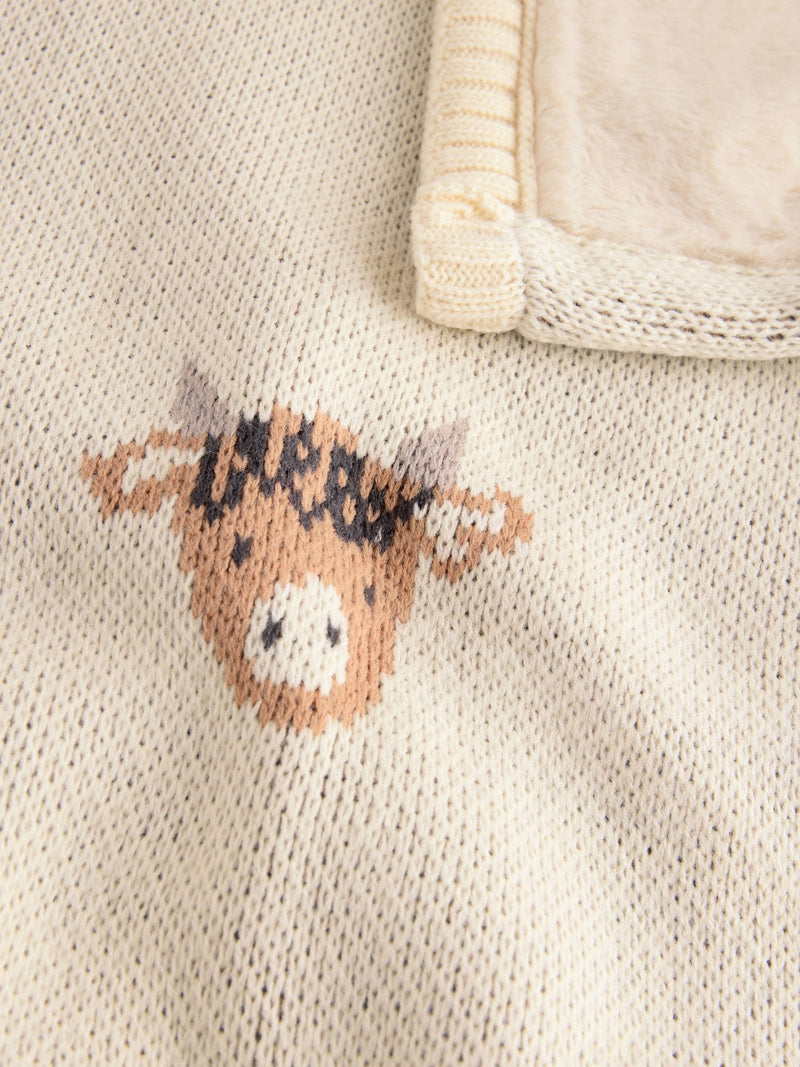Hamish knitted baby blanket 90x70cm, UK version