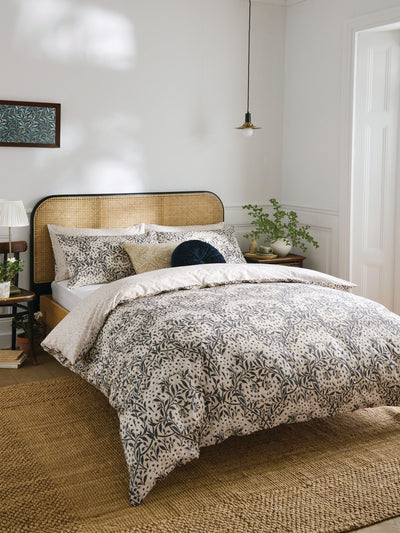 Next William Morris At Home Natural Michaelmas Daisy Duvet Cover and Pillowcase Set- Buy online at McGrocer