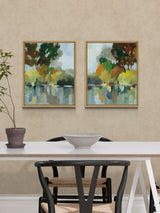 Next Artko Oak Lake In The Park Set of 2 Framed Canvas 54cm x 44cm- Buy online at McGrocer