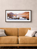 Artko walnut framed art 49.5cm x 104.5cm - British product