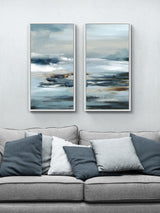 Next Artko White Be Bold Framed Canvas Set of 2, 84cm x 44cm x 3cm each- Buy online at McGrocer