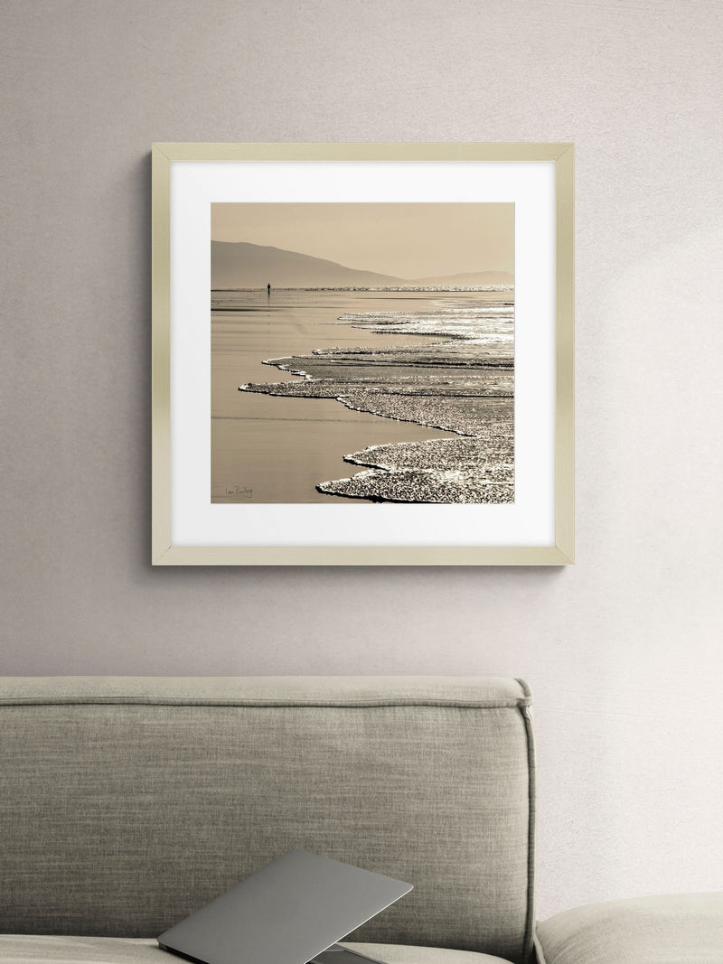 Artko framed art with champagne-coloured frame 62.5cm square - British product