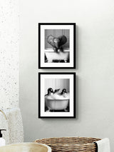Next Moonshine Prints Artko Black Bathroom Joy Set of 2 Framed Art- Buy online at McGrocer