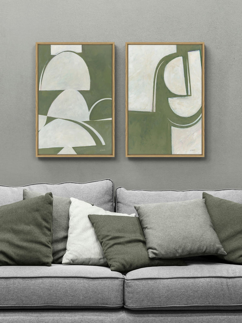 Artko Oak Artifact set of two framed canvas prints 64x44 cm - British product