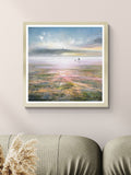 Artko Champagne Stroll At Dusk framed art print 62.5cm square - British product