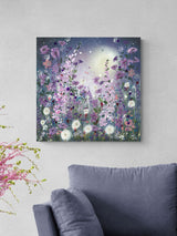 Next Artko Blue Clocks In The Moonlight by Jane Morgan Canvas Art 60cm x 60cm- Buy online at McGrocer