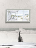 Artko Grey Coastal Breeze framed wall art 49x89cm - British product
