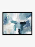 Artko blue abstract framed art 63.5cm x 83.5cm - British product