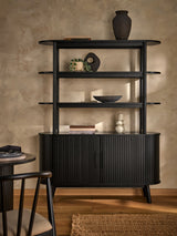 Next Black Natural Hyde Tambour Door Storage Shelf- Buy online at McGrocer