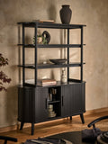 Black Hyde tambour door storage shelf, British brand