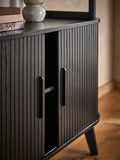 Black Hyde tambour door storage shelf, British brand