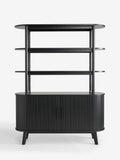 Black Hyde tambour door storage shelf, British brand