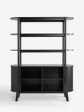 Black Hyde tambour door storage shelf, British brand