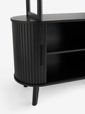 Black Hyde tambour door storage shelf, British brand