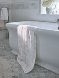 Shabby Chic towel pink floral velour (British brand)