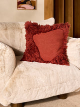 Next MADE.COM Rust Nera Tufted Cushion 45cm- Buy online at McGrocer