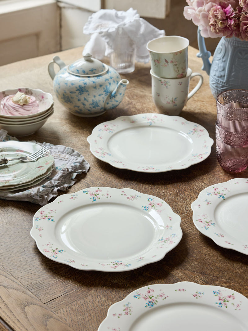 Shabby Chic Rosabelle dinner plates set of 4 (British brand)