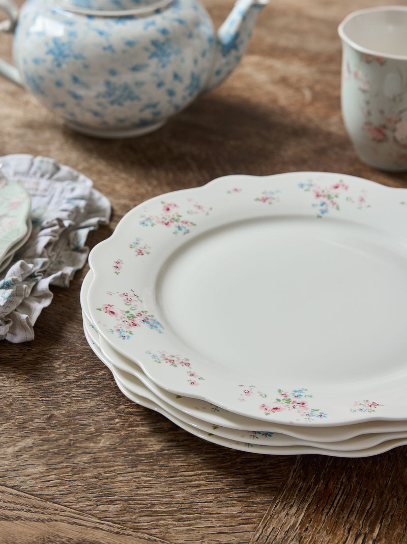 Shabby Chic Rosabelle dinner plates set of 4 (British brand)