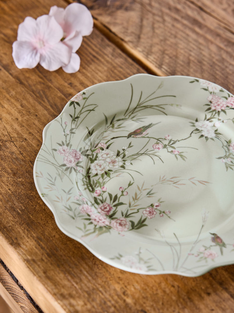 Shabby Chic Bird Garden side plates set of 4 (British brand)