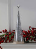 Laura Ashley pre-lit glass Christmas tree ornament 30cm, imported from the UK