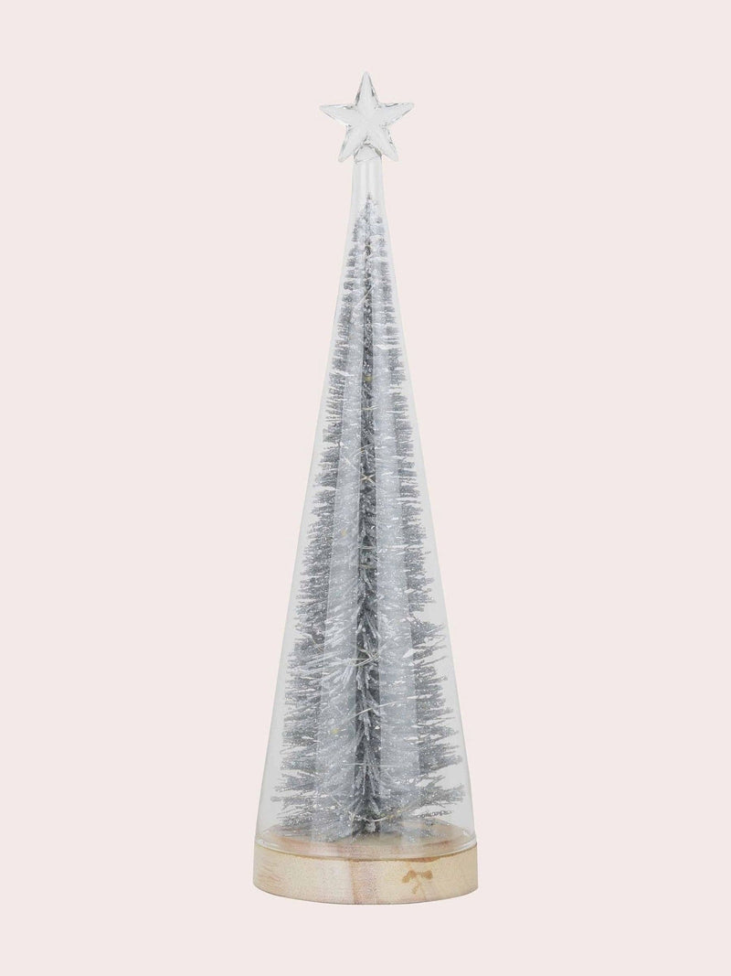 Laura Ashley pre-lit glass Christmas tree ornament 30cm, imported from the UK