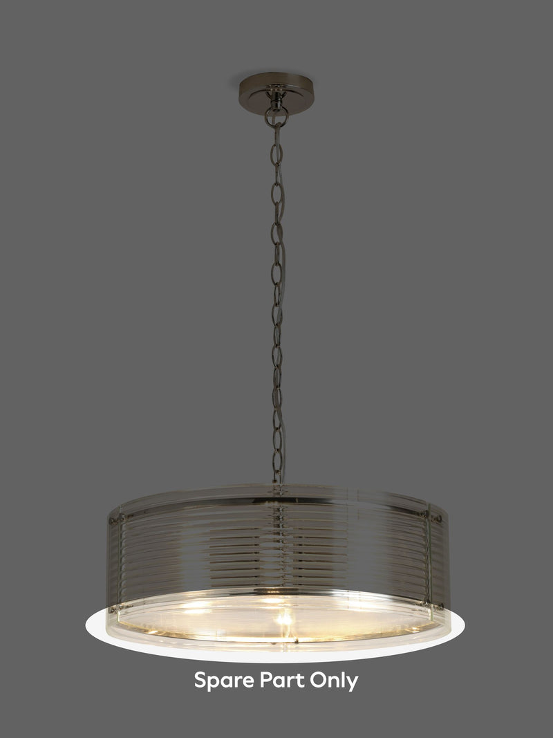 Carlton chandelier clear glass side panel 47.5cm - British product