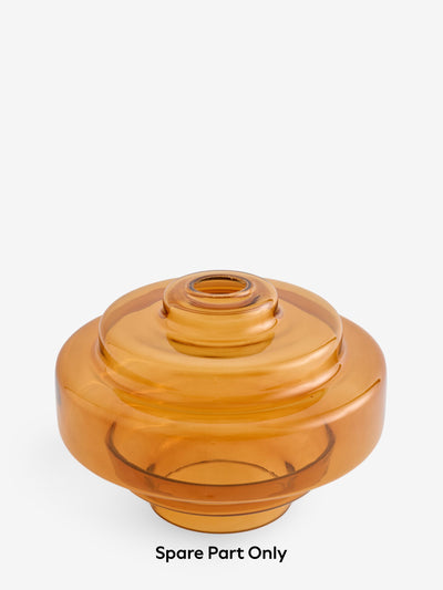Next Luca Linear Pendant Glass Shade, Amber Orange, 22cm Height- Buy online at McGrocer