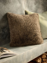 Next Brown Bear Faux Fur Cushion 50x50cm- Buy online at McGrocer