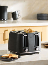 Next Hadleigh Black 4-Slice Toaster- Buy online at McGrocer