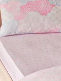 Catherine Lansfield pink hearts fitted sheet single - British product