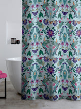 Next Catherine Lansfield Duck Egg Mya Tropical Bird Shower Curtain Panel 180x180 cm- Buy online at McGrocer