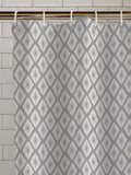 Catherine Lansfield silver diamond shower curtain 180x180 cm - British product