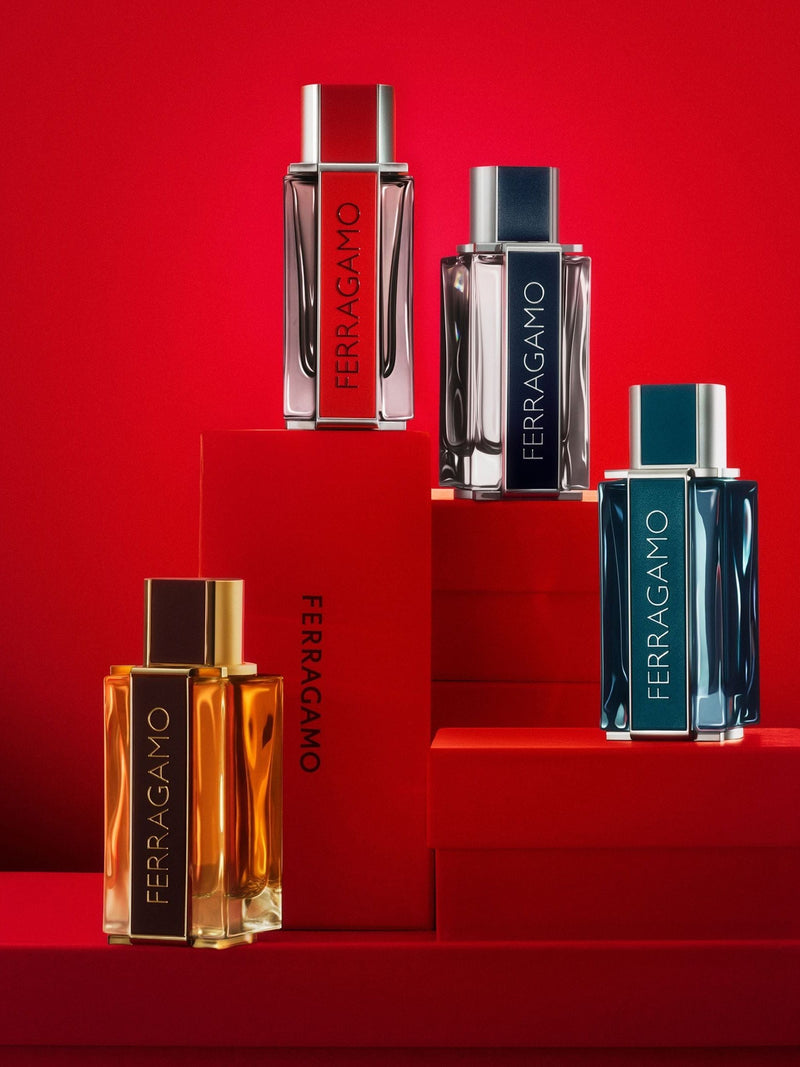 Salvatore Ferragamo Red Leather shower gel and eau de parfum gift set 100ml & 10ml (British brand)