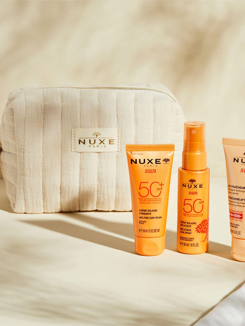Nuxe My Suncare Essentials sun care set, imported from the UK