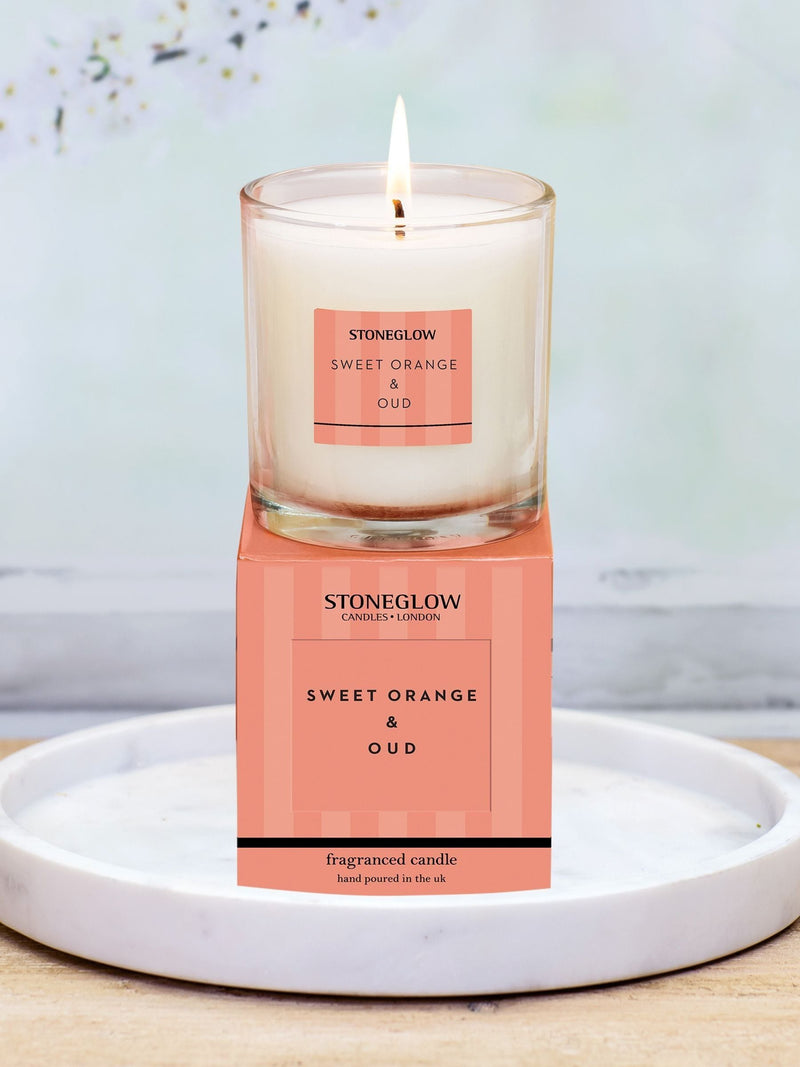 Stoneglow Sweet Orange & Oud Modern Classics scented candle 200g (British brand)