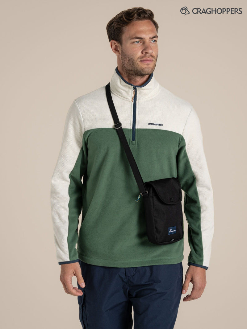 Craghoppers Kiwi black crossbody bag, imported from the UK
