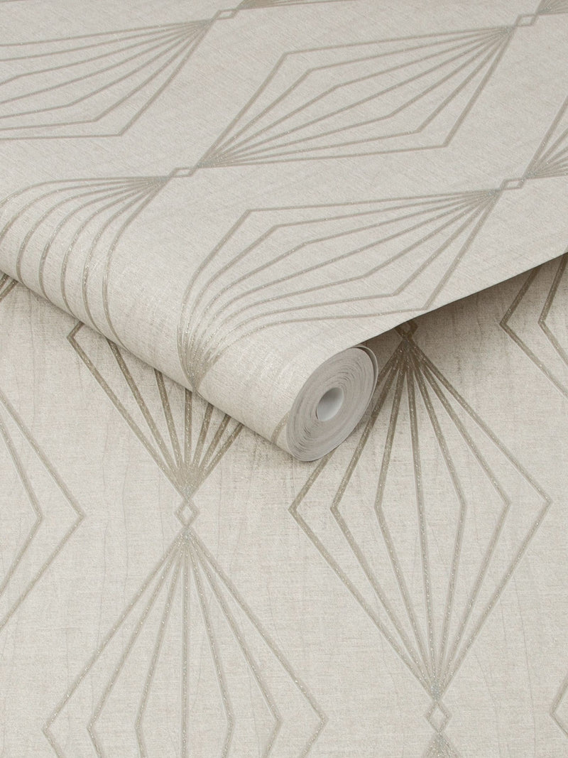 Boutique Pearl Marquise Geo wallpaper sample A4 - British product