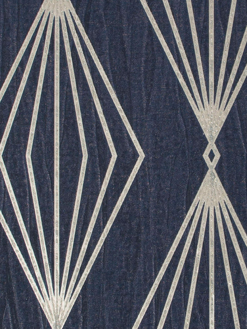 Boutique Sapphire Marquise Geo A4 wallpaper sample (British brand)