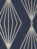 Boutique Sapphire Marquise Geo A4 wallpaper sample (British brand)