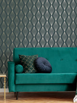 Next Boutique Emerald Marquise Geo A4 Wallpaper Sample- Buy online at McGrocer