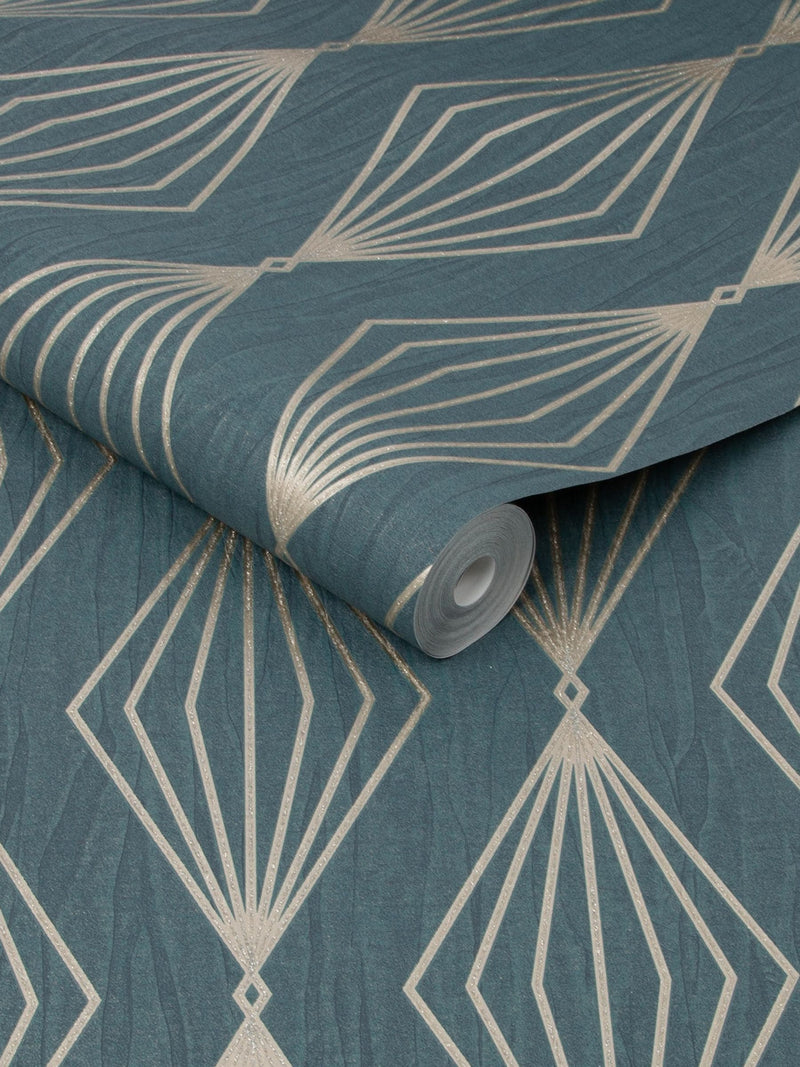 Boutique Marquise Geo wallpaper sample A4, imported from the UK