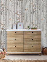 Next Grey Woodland Wallpaper Sample A4- Buy online at McGrocer