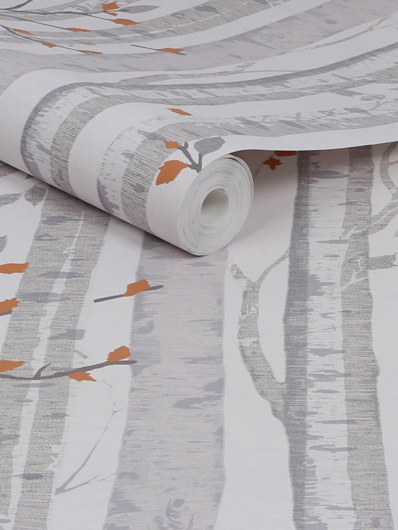 Wallpaper sample Grey Woodland A4, imported from the UK