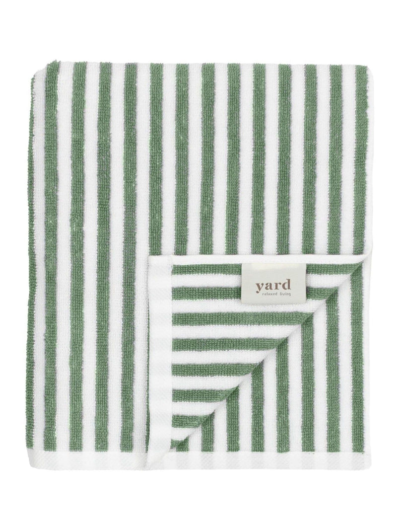 Yard Green Hebden stripe 100% cotton bath mat (British brand)