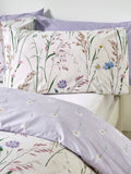 Catherine Lansfield purple Grasmere floral reversible duvet cover set - British product