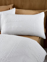 Next Catherine Lansfield White Folkstone Geo Duvet Cover Set- Buy online at McGrocer